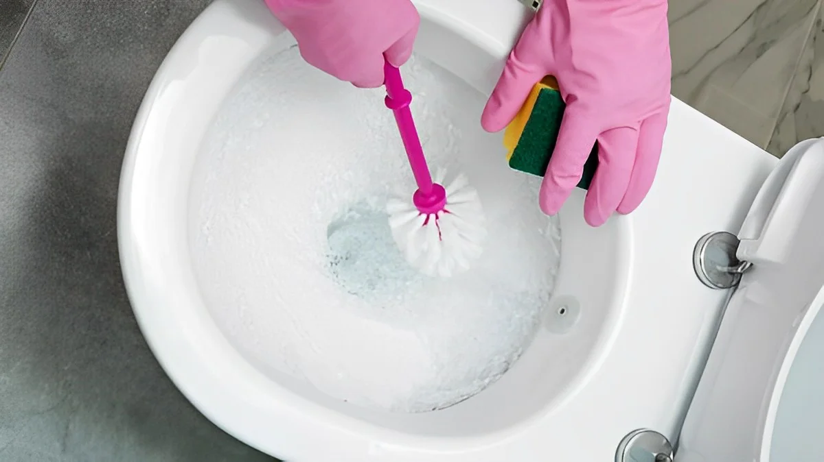 detartrant wc puissant gants protection nettoyage eponge eau chaude