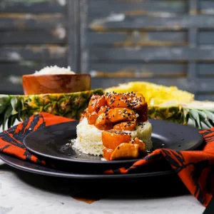 Recette de poulet hawaïen au riz basmati pour un repas simple et rapide