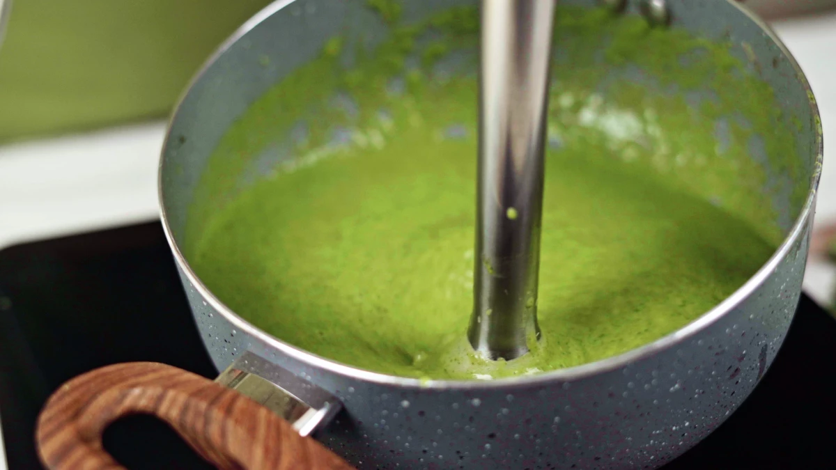 mixer une soupe verte aux epinards
