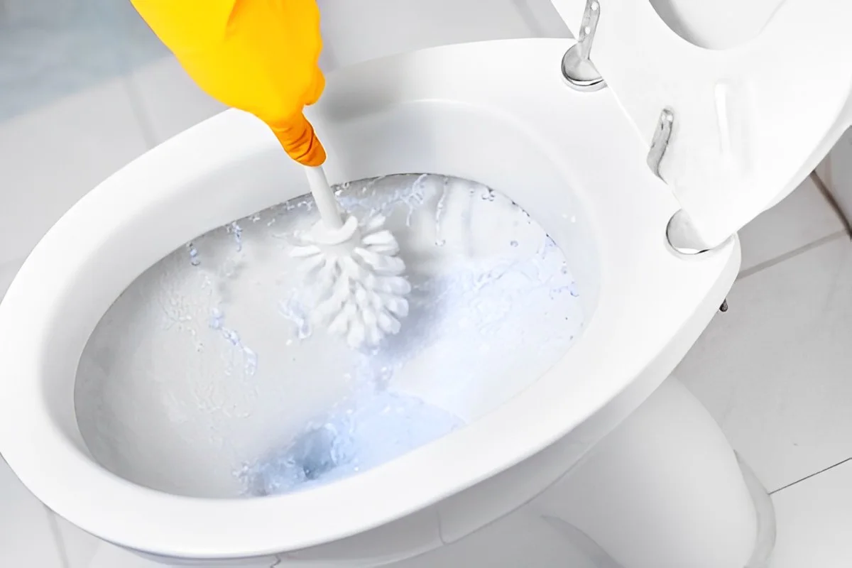 nettoyer fond cuvette wc trеs incrustеe brosse toilette produit nettoyant