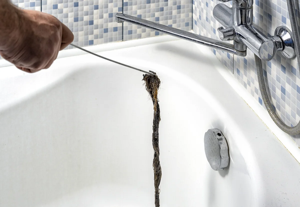 outil pour deboucher baignoire salle de bain douche robinet