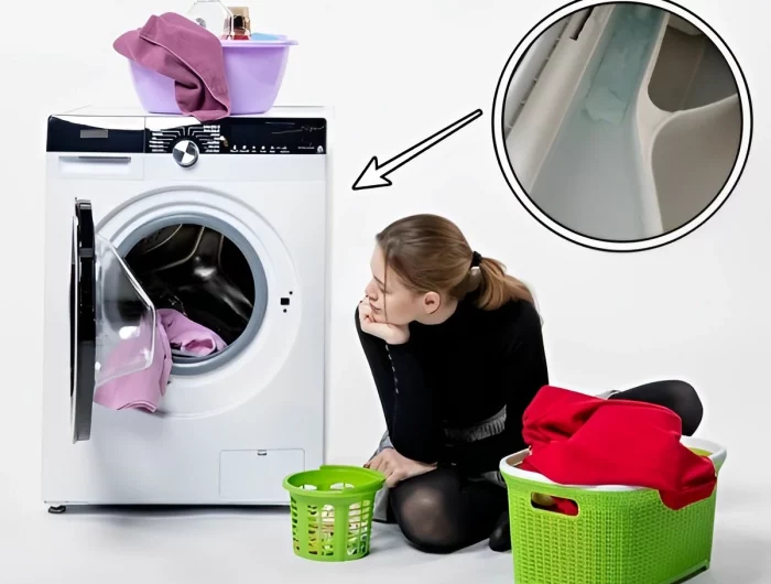 pourquoi le compartiment de la machine a laver est rempli d eau