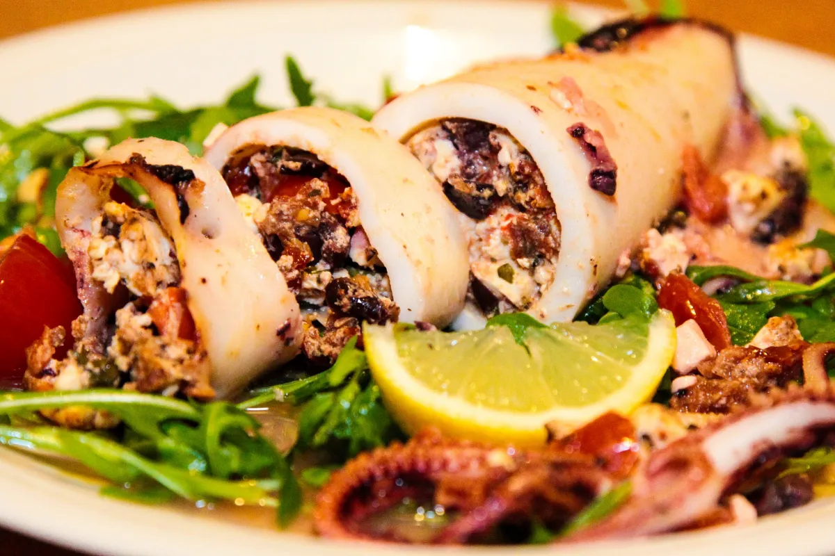Seafood Stuffed Squid Recipe