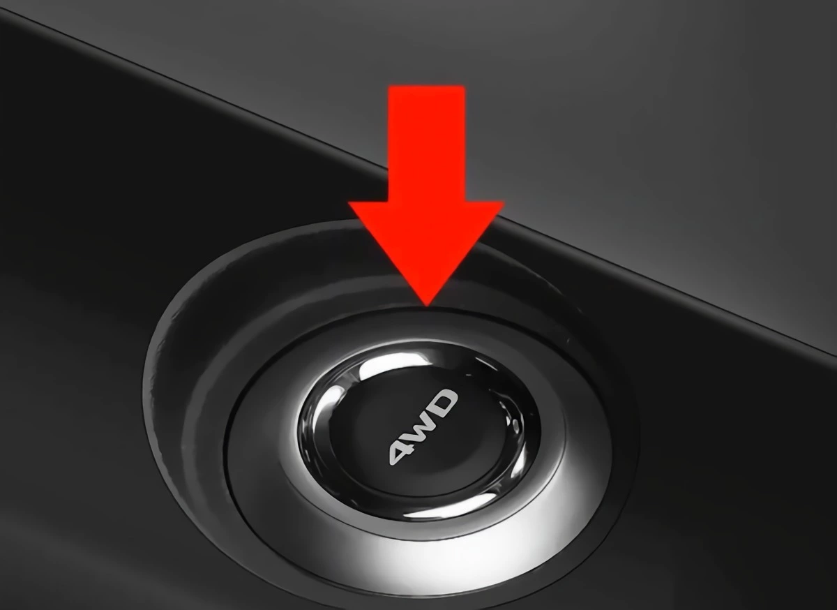 un bouton pour actioner les quatre roues motrices