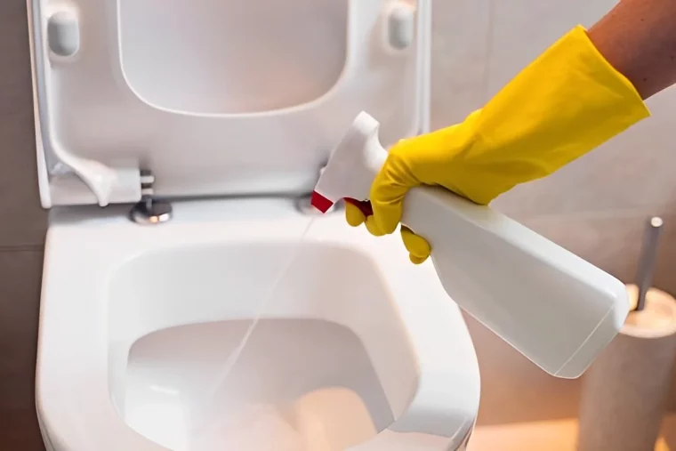 comment nettoyer la cuvette wc en profondeur gants de protection