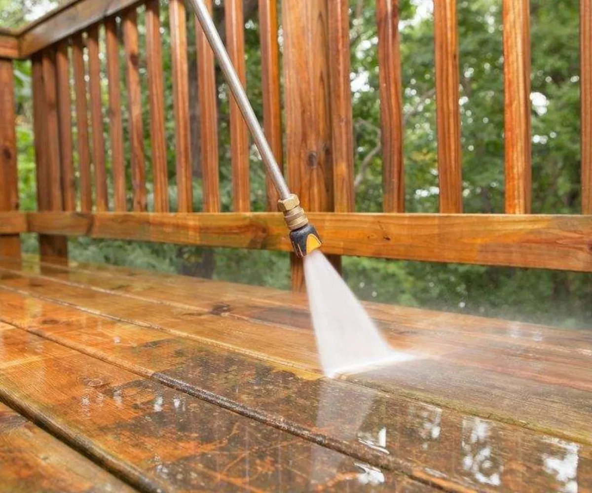 comment nettoyer sa terrasse en bois rincage