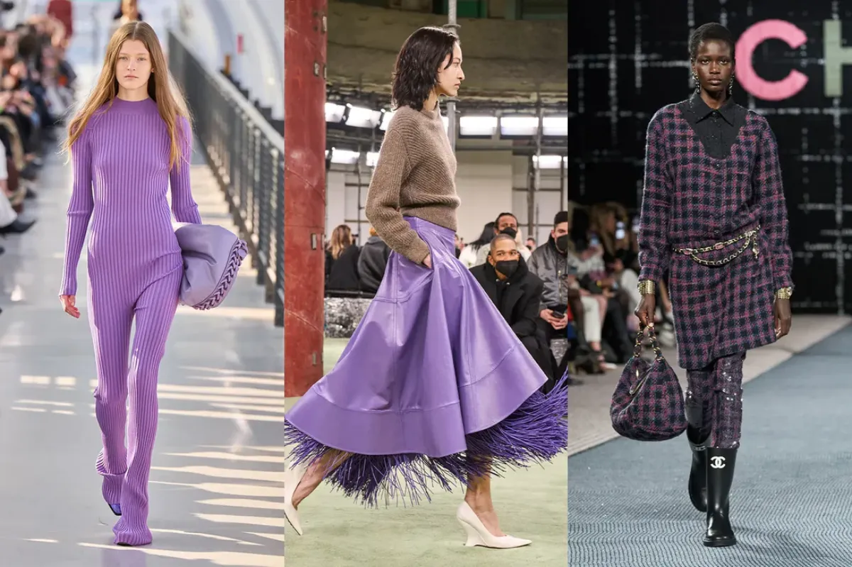 couleurs tendances pour 2023 violet mode femme