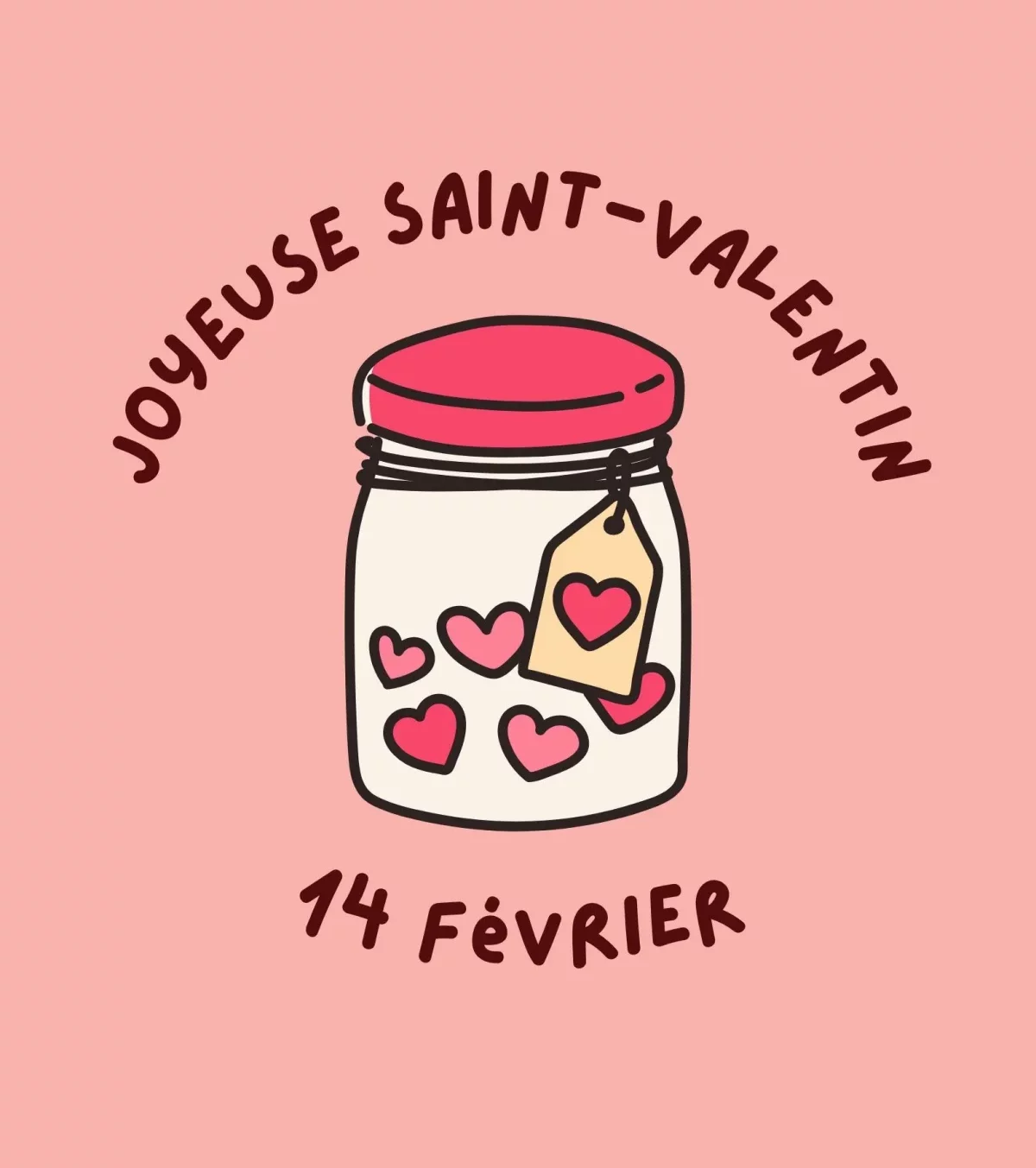 fond d écran saint valentin pot en verre rempli de coeurs 14 février