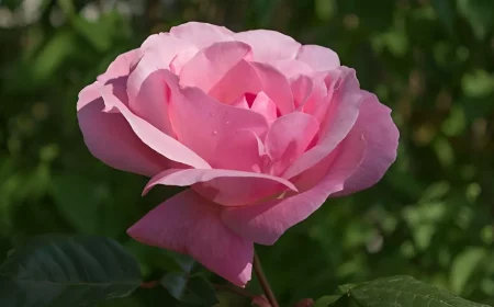 gros plan su une rose de couleur rose