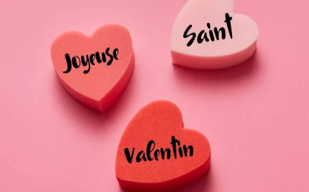 image saint valentin coeurs et message simple amour