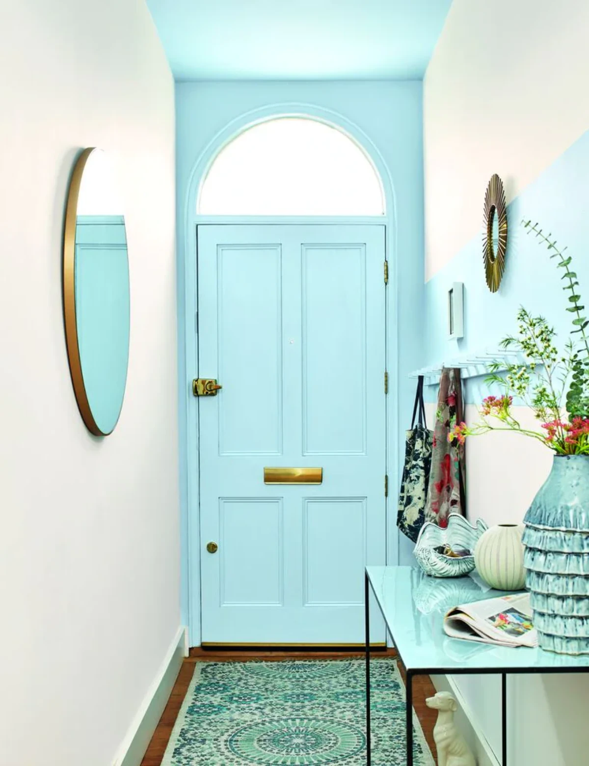 quelle couleur pour un couloir sans fenetre blue clair decoration
