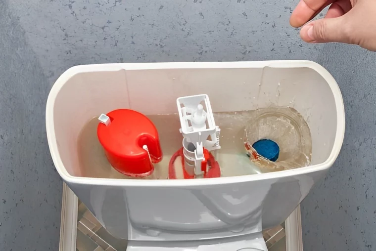 utilisation pastille pour reservoir wc parties plastique interieur