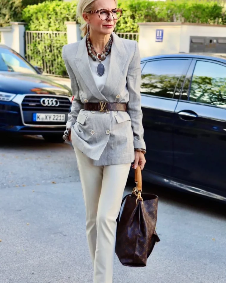 blazer femme 50 ans double bouton