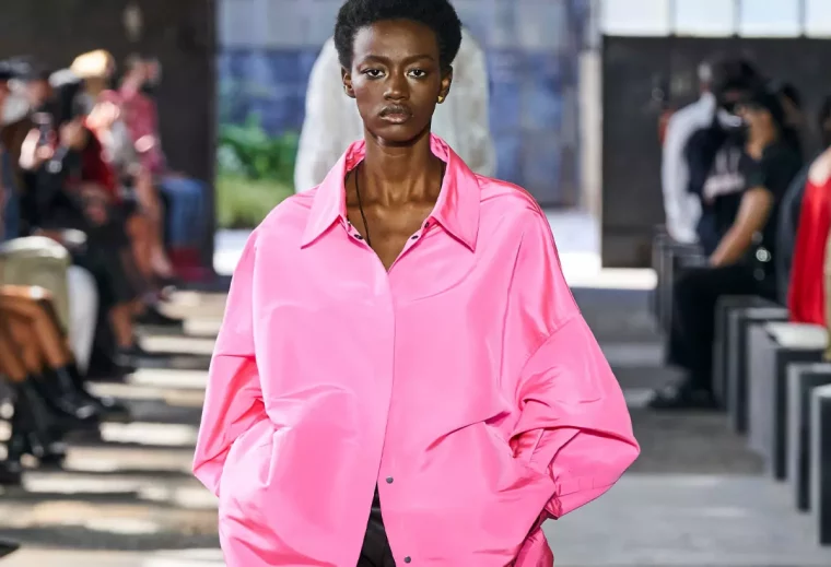 chemise oversize rose mode femme printems ete 2023