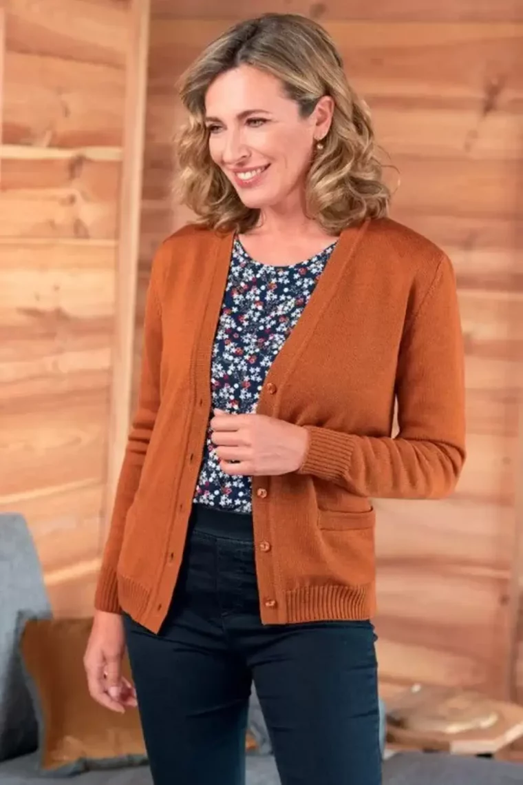 gilet cardigan maille femme 50 ans