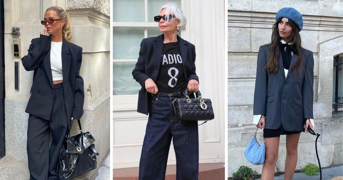 Ideas de outfit para mujer de 50 años con blazer