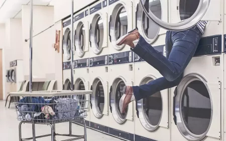 lave linge sechants dans laverie