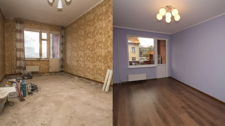 quel budget prévoir pour une rénovation appartement avant apres en couleur lilas