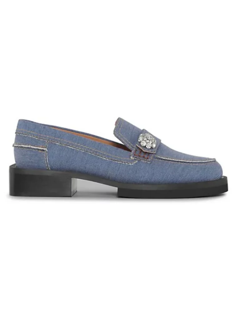 mocassins en denim