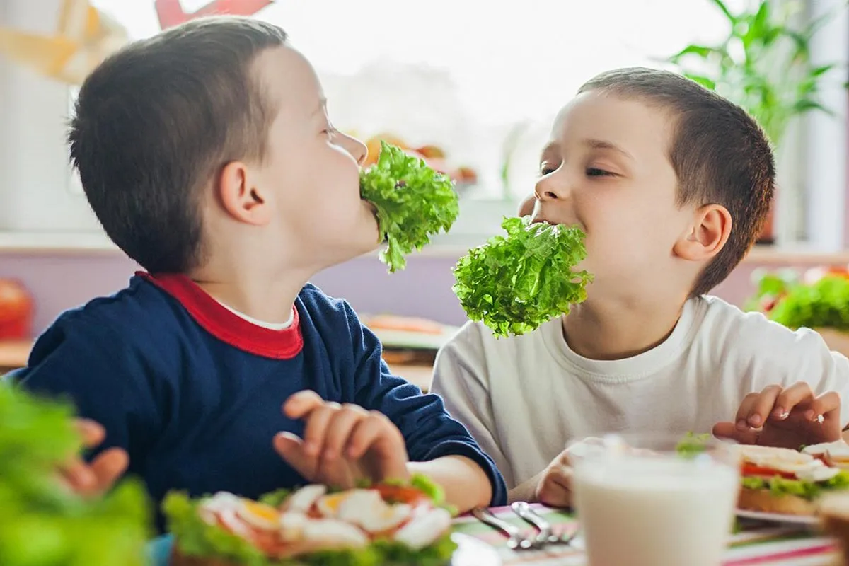 peut on manger de la salade verte tous les jours deux enfants la salada ala bouche