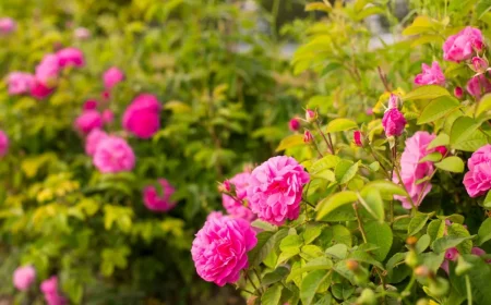 rosiers tiges arbustes fleuris jardin plante ornemental feuillage