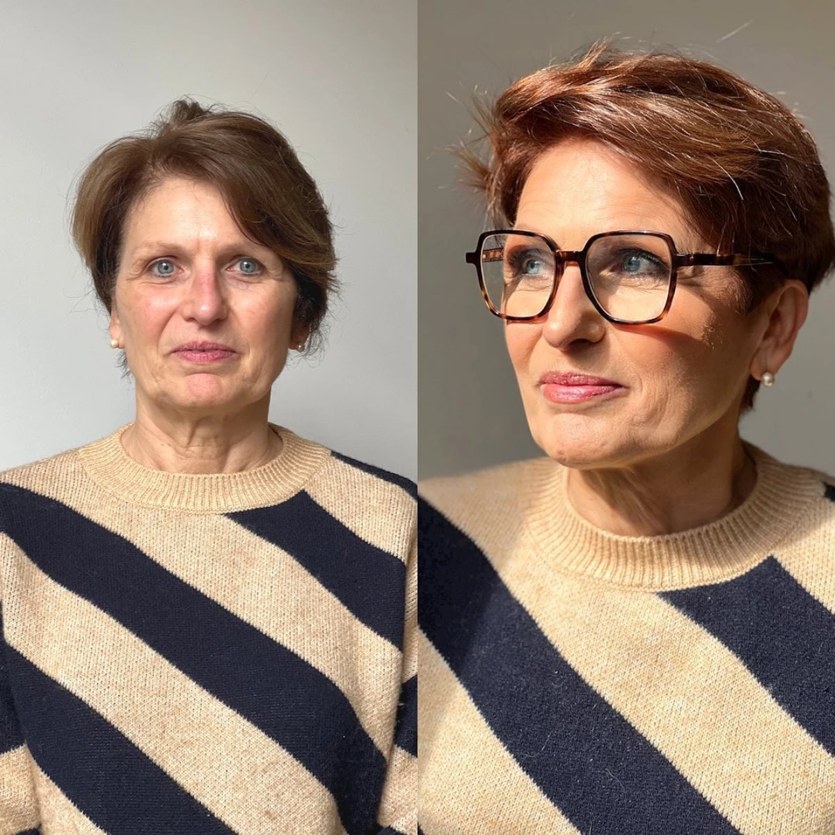transformation femme 70 ans relooking coupe de cheveux