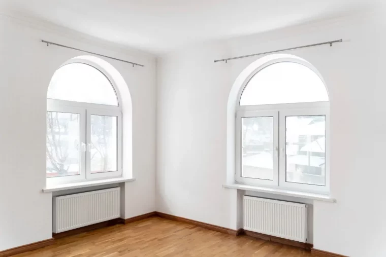 chambre mur blanc plafond parquet bois fenetre cadre pvc radiateurs