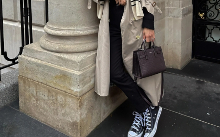 look avec converse haute trench