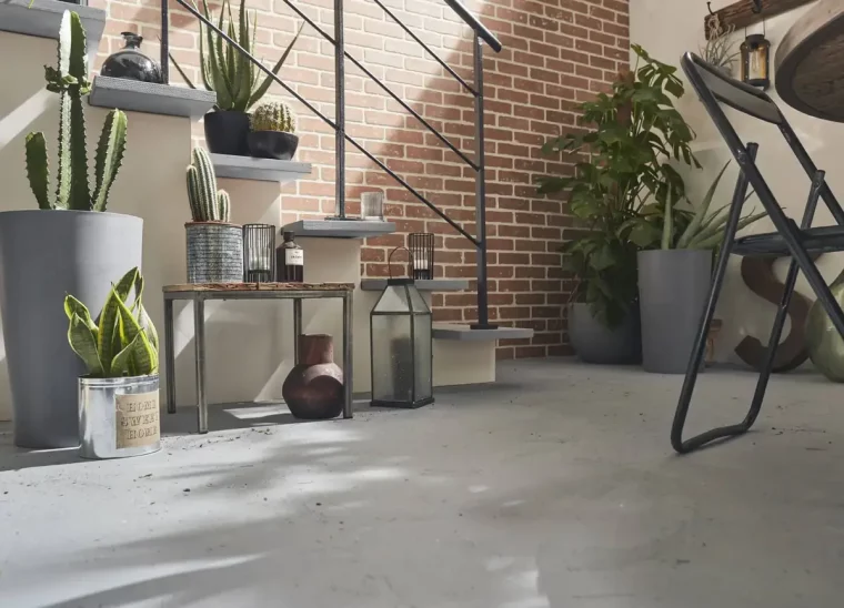terrasse en beton avec meubes comment la nettoyer sans karcher