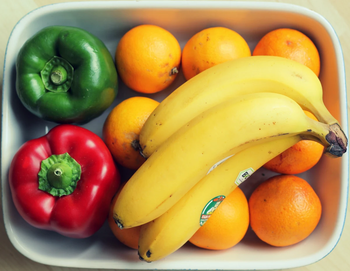 bananes clementines poivrons manger sainement