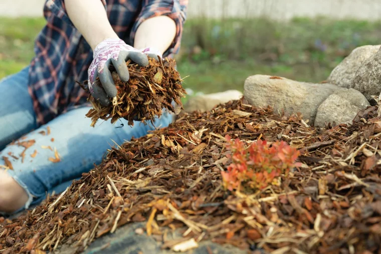 paillis femme jardin se debarrasser des cafards