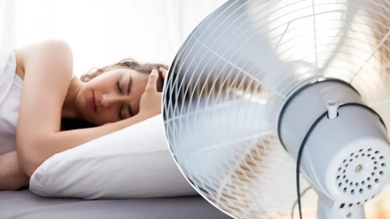comment se refroidir rapidement femme devant ventilateur