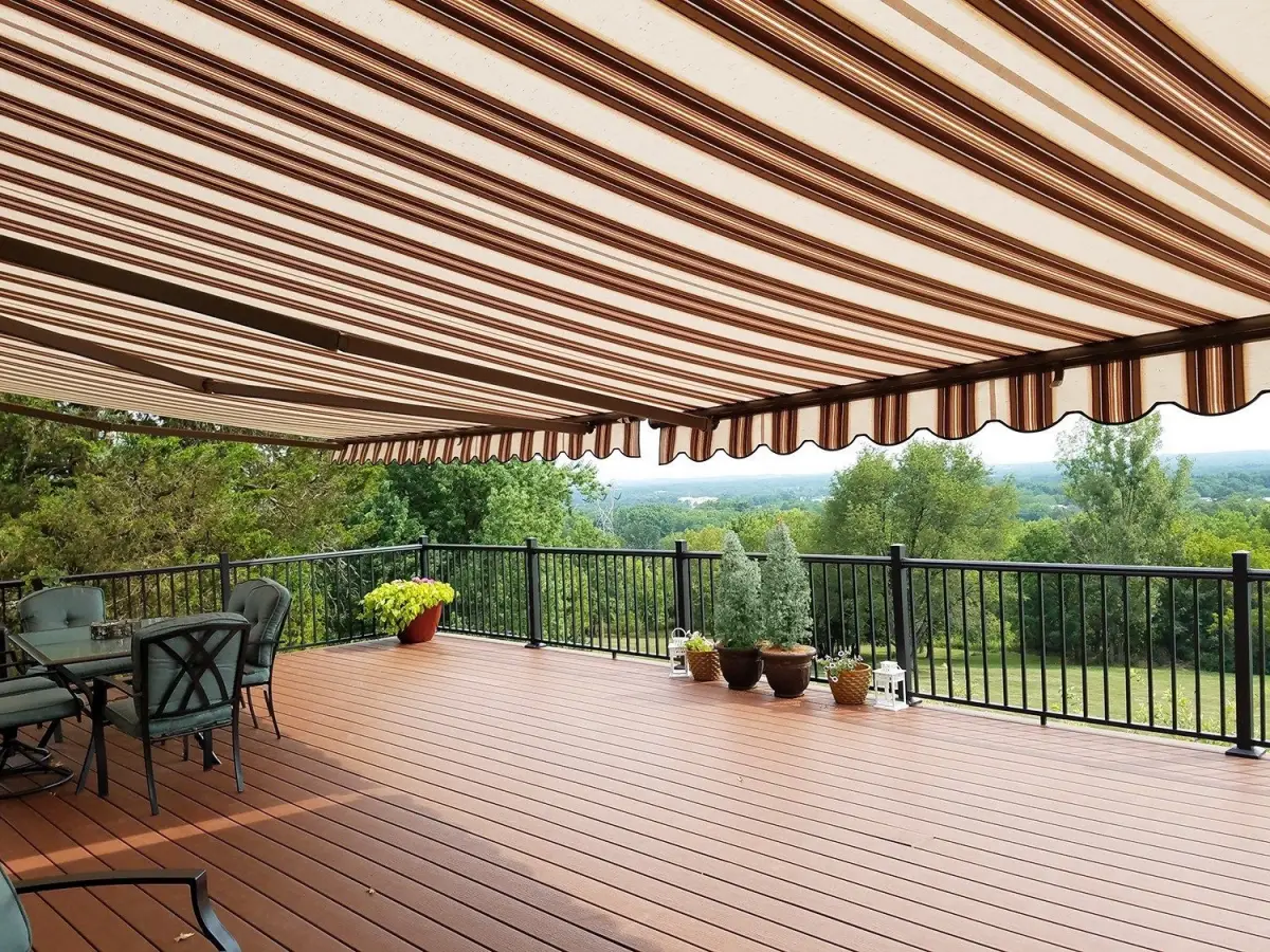 couverture terrasse en bois auvent retractable toile mobile voile d ombrage