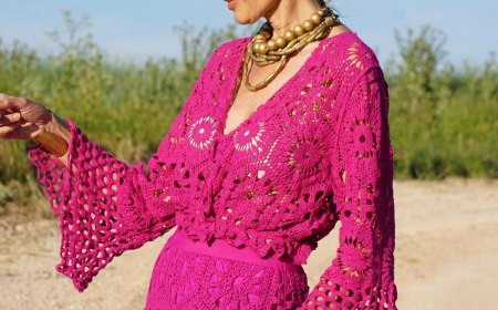 la tendance crochet femme 60 ans couleur fushia mode 2023
