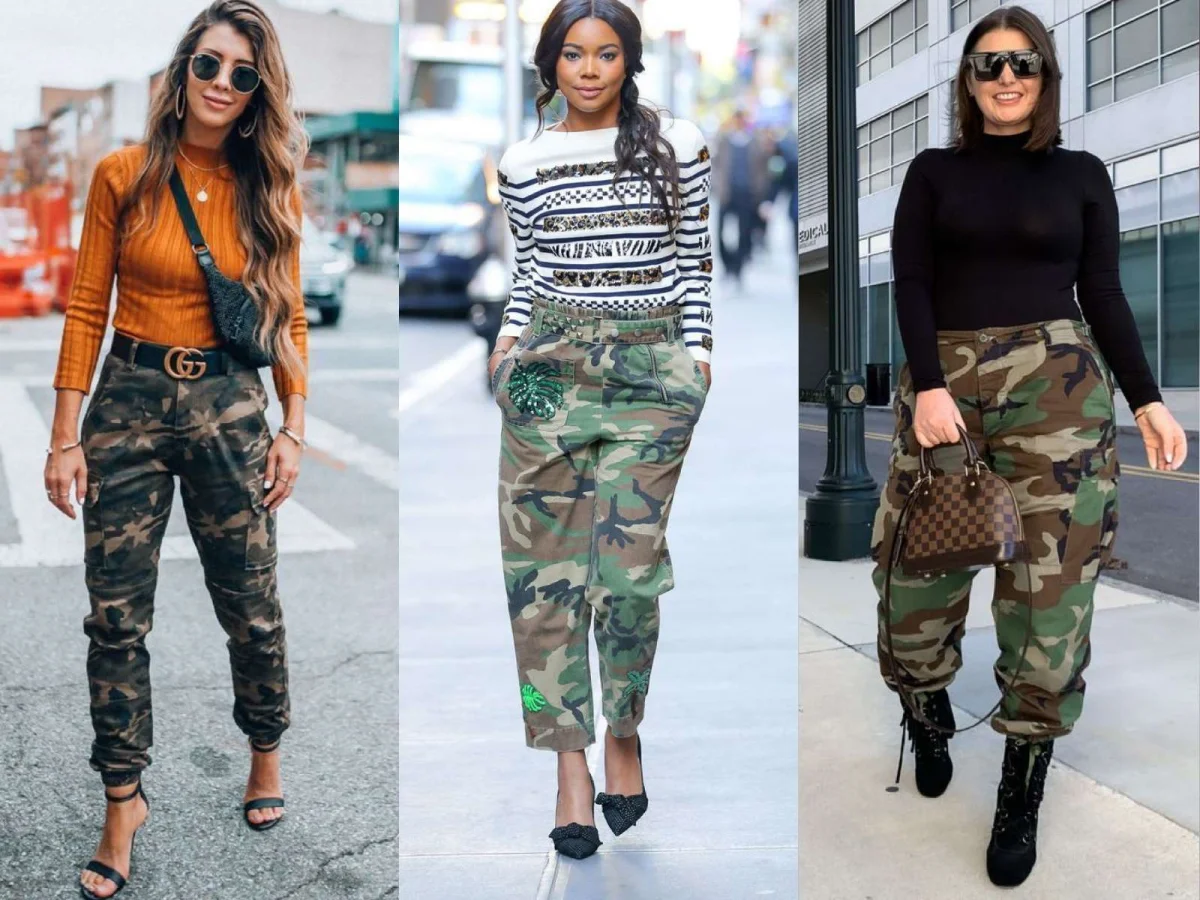 looks femmes en pantalons militaires