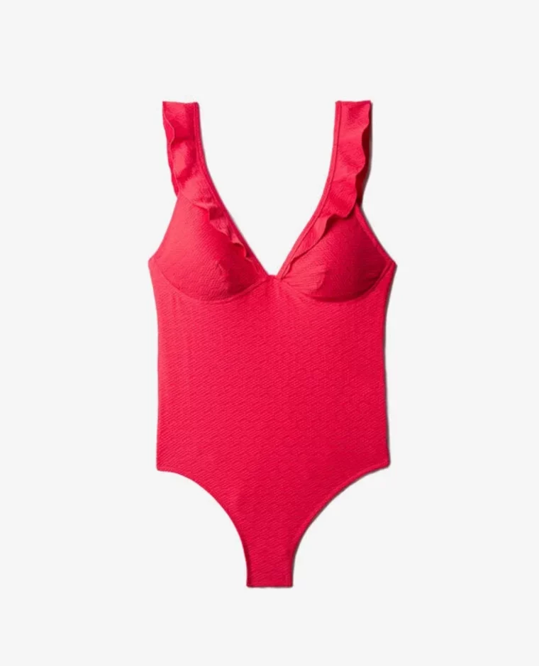 maillot de bain rouge gainant princessetamtam