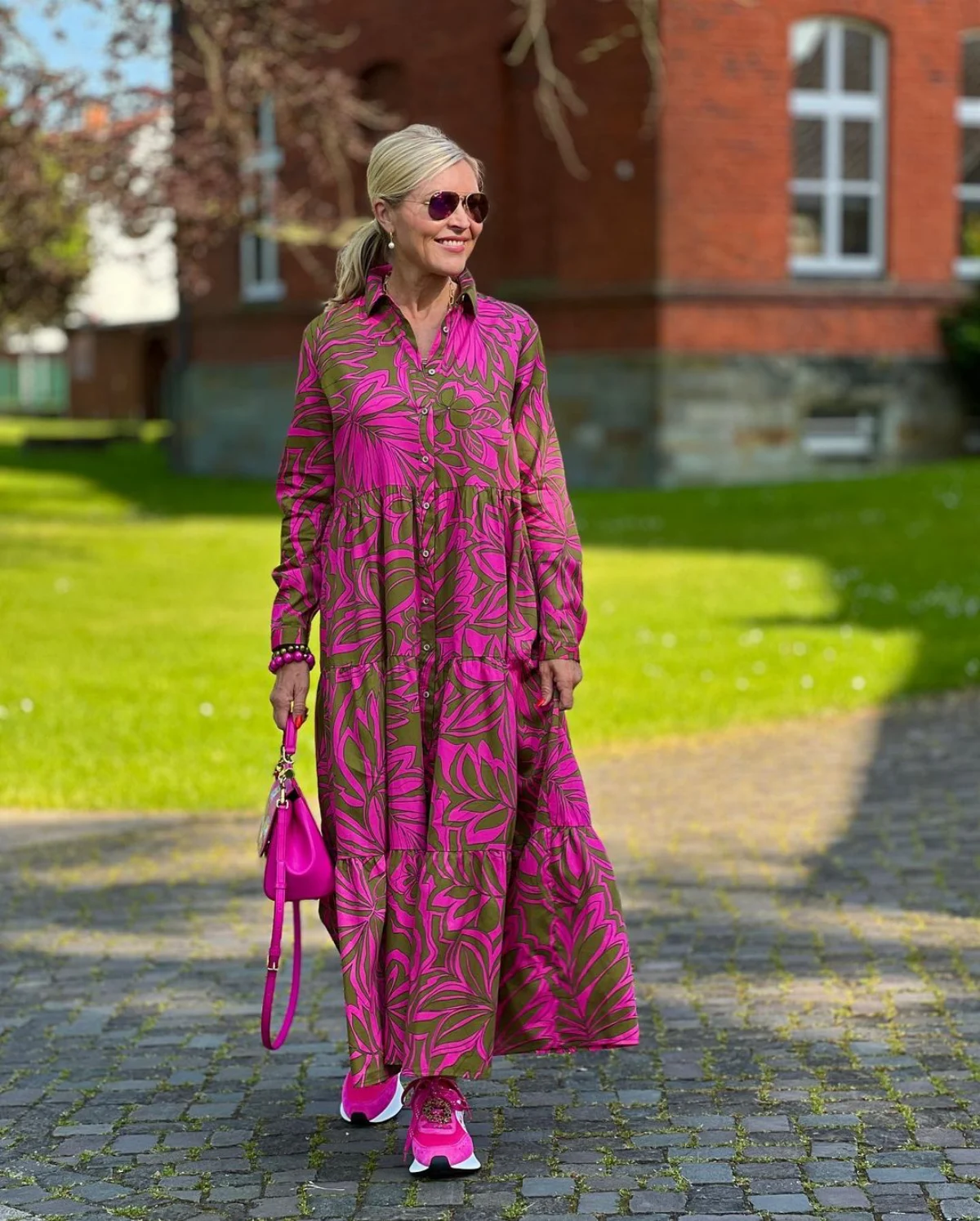 robe longue boheme femme 60 ans baskets roses