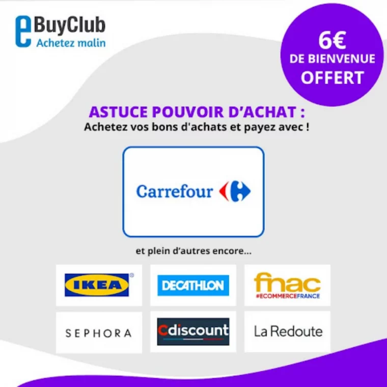 ebuyclub offre de parrainage pour economiser de l argent