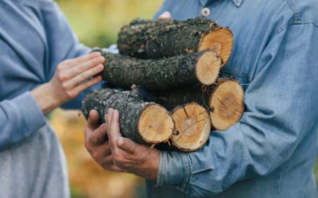 comment acheter du bois de chauffage pas cher mains grand pere fille tenue travail jardin maison