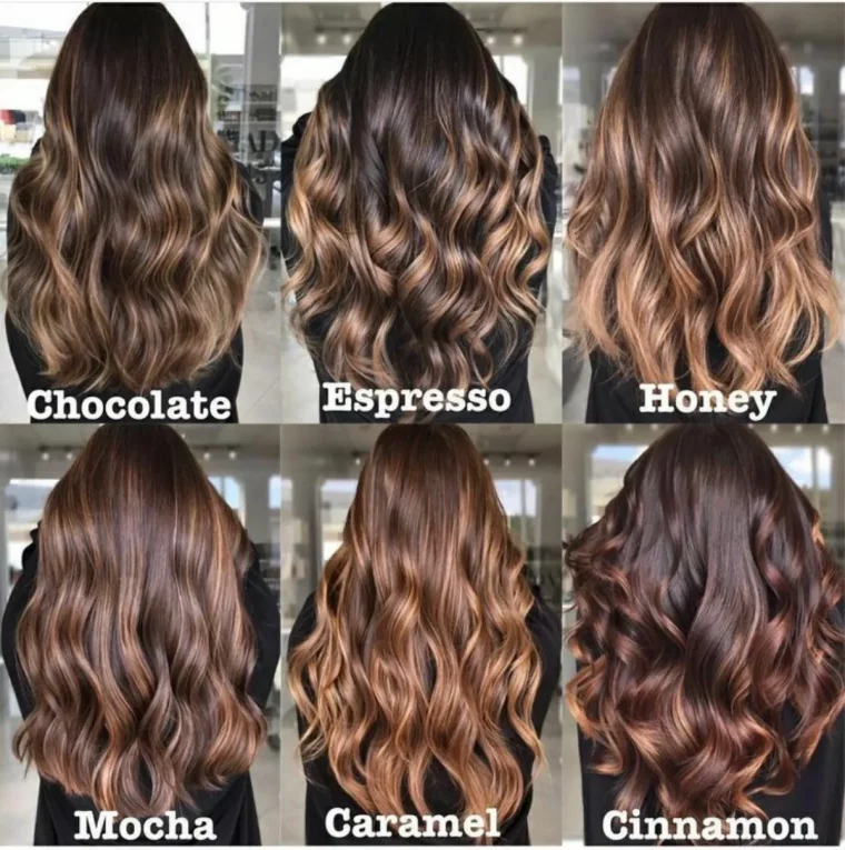 quelles sont les couleurs de cheveux tendance pour les brunes de lautomne hiver 2023 balayage