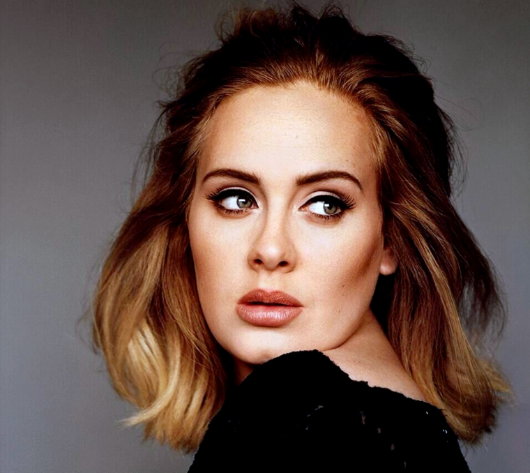 adele coiffures et coupes de cheveux tendance double menton