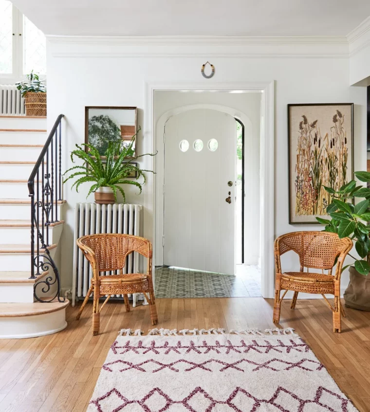 quelle couleur pour une entree feng shui tapis blanc