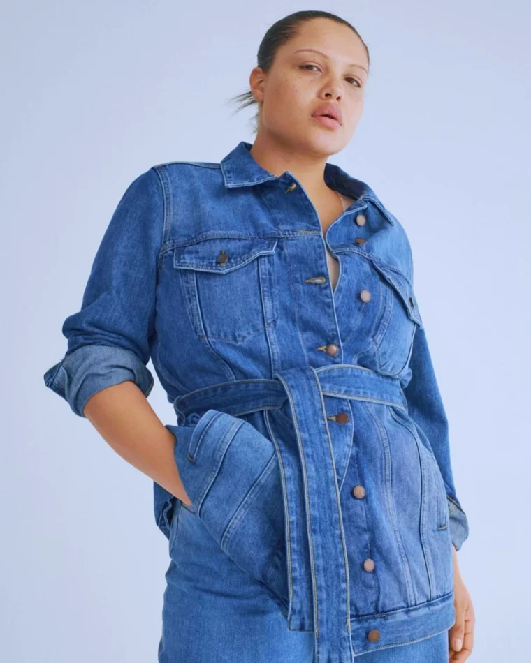 robe en jean tenue pour femme avec du ventre