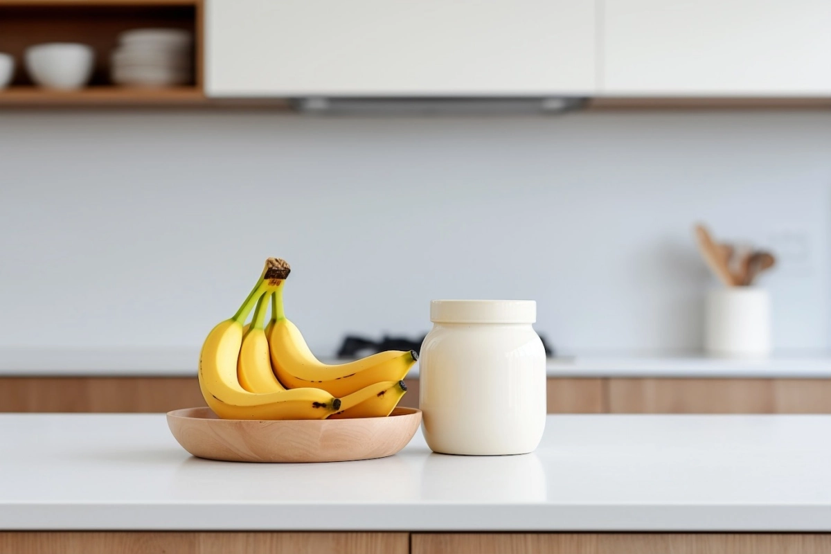 combiner les bananes avec ces aliments produits laitiers cuisine blanc et bois