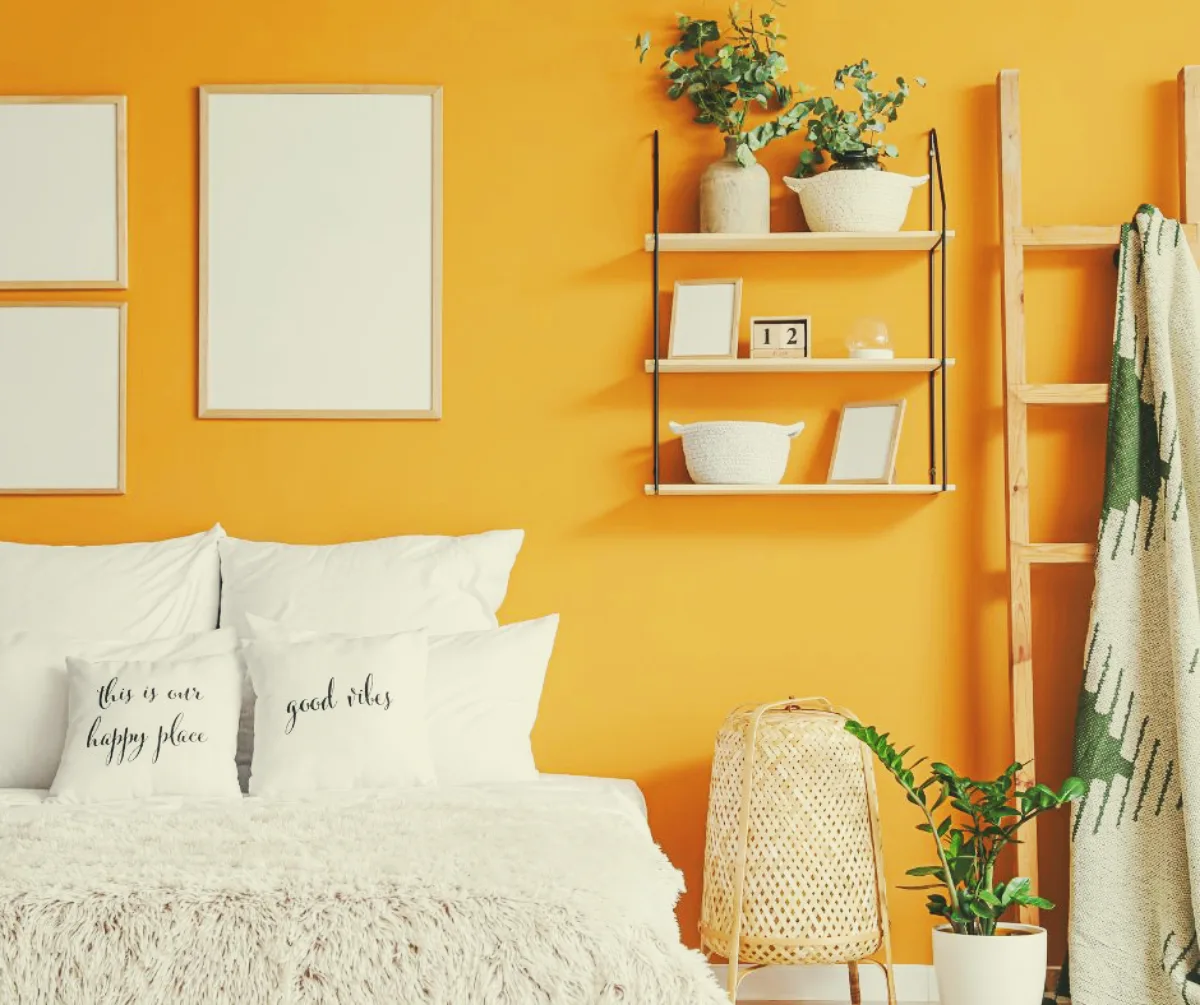 deco chambre à coucher couleurs déconseillées orange
