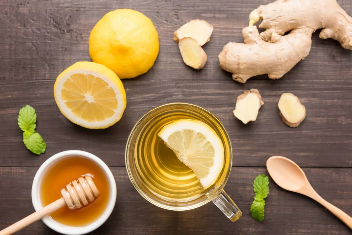 the au citron gingembre et miel pour renforser l immunite