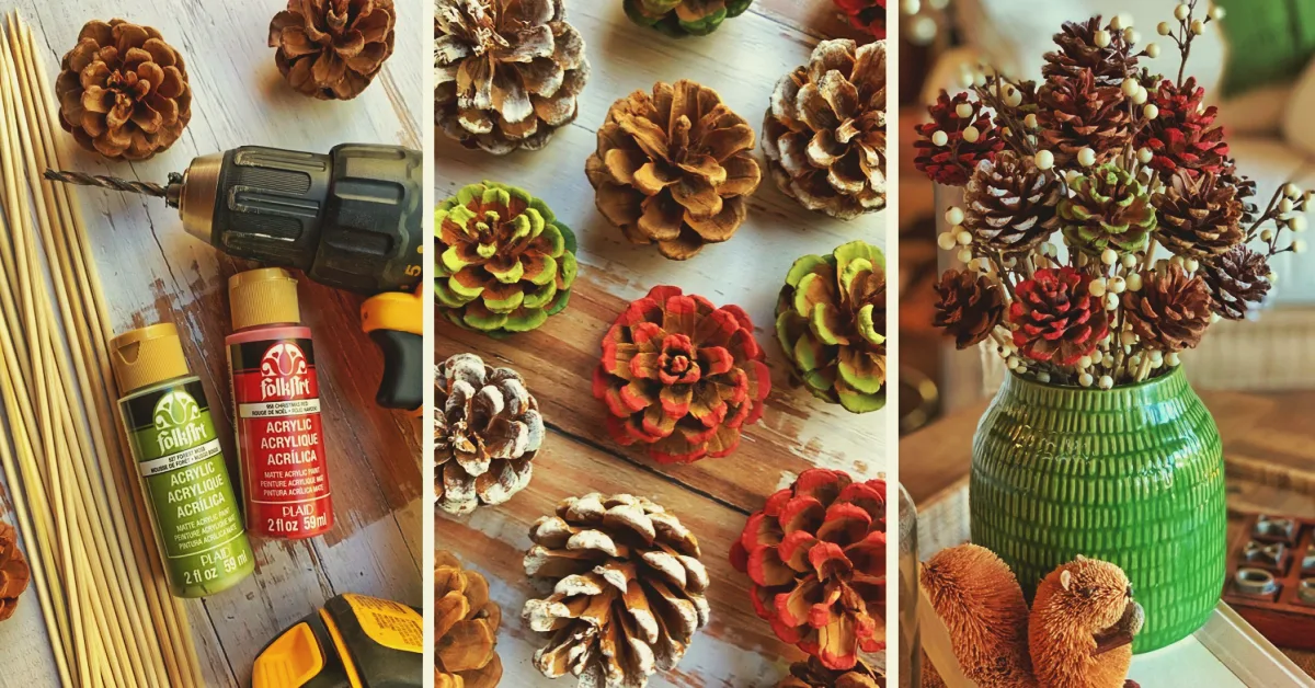 bricolage avec des pommes de pin pour noel que faire pour les fetes de fin d année