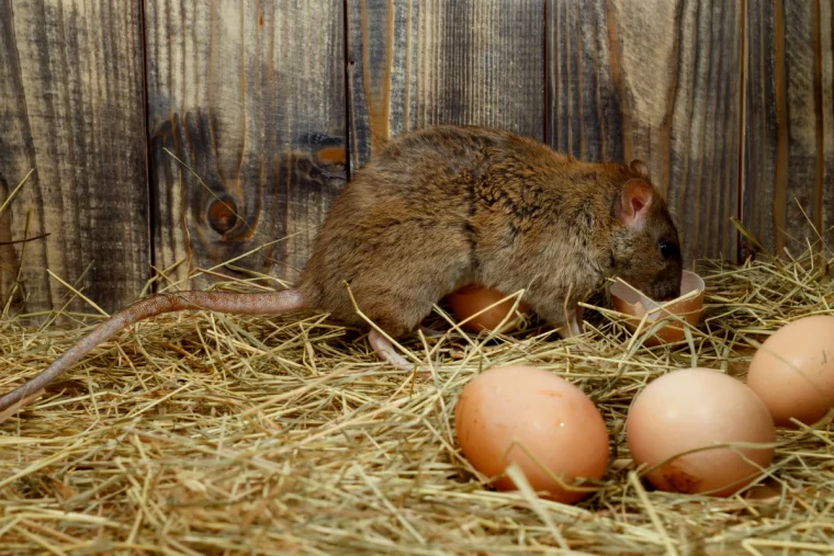 comment proteger les poules des rats oeufs pailles planche en bois