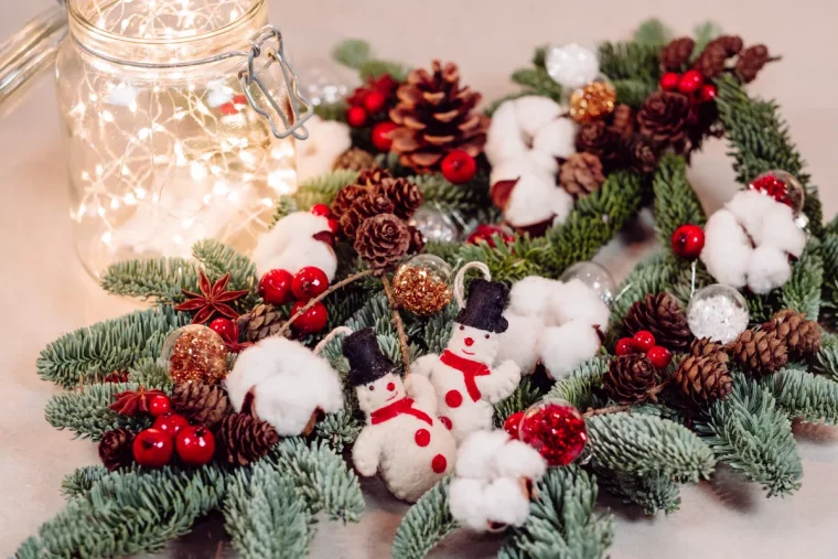 fabriquer des photophores de noel avec des pots en verre branches noel pommes de terre