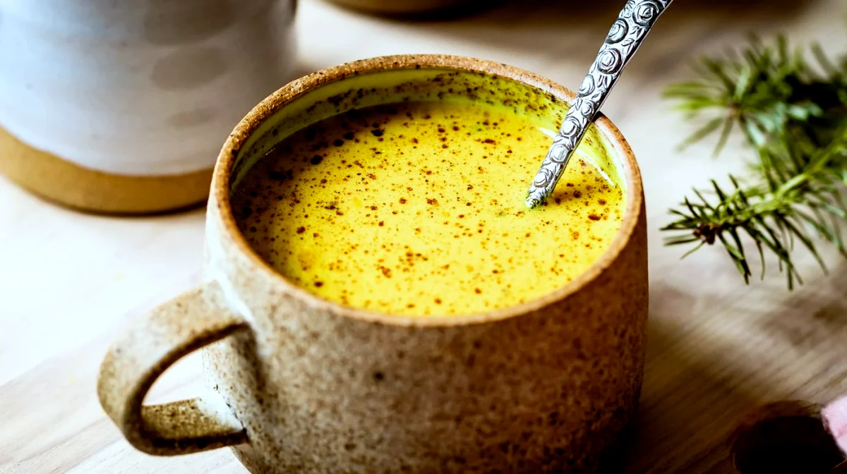 golden milk recette pour soigner les virus tasse boisson jaune